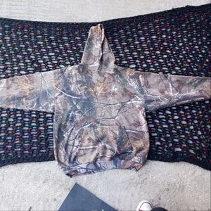 Camo hoodie.